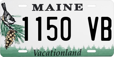 ME license plate 1150VB