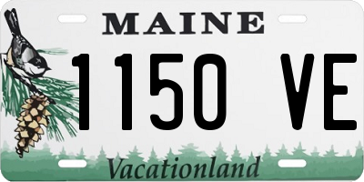 ME license plate 1150VE