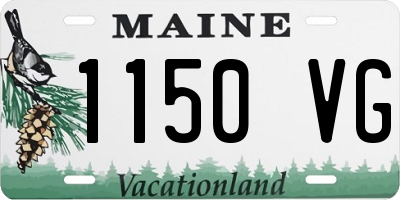 ME license plate 1150VG