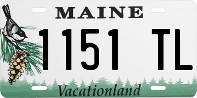 ME license plate 1151TL