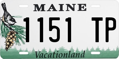 ME license plate 1151TP