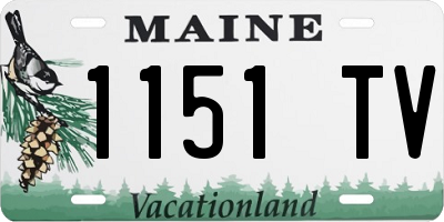 ME license plate 1151TV