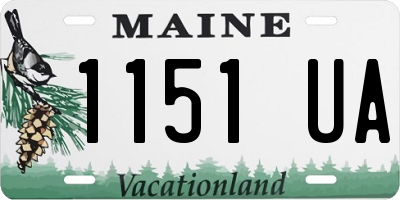 ME license plate 1151UA