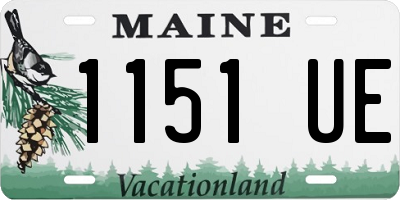 ME license plate 1151UE