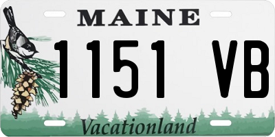 ME license plate 1151VB