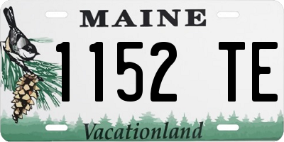 ME license plate 1152TE