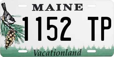 ME license plate 1152TP