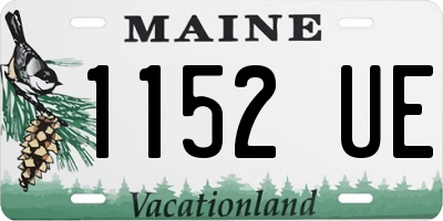ME license plate 1152UE