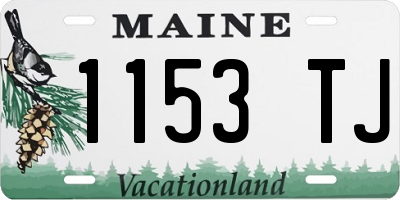 ME license plate 1153TJ