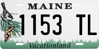 ME license plate 1153TL