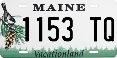 ME license plate 1153TQ
