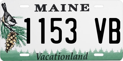ME license plate 1153VB