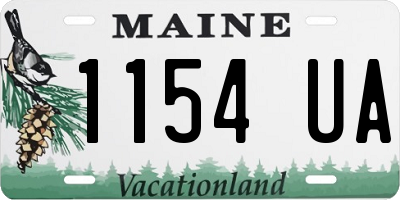 ME license plate 1154UA