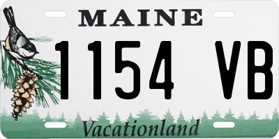ME license plate 1154VB