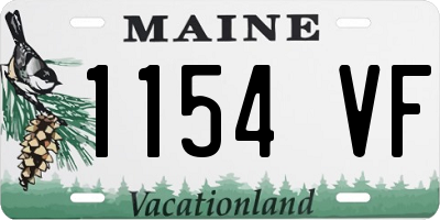 ME license plate 1154VF