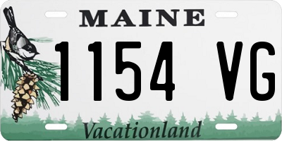 ME license plate 1154VG