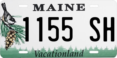 ME license plate 1155SH