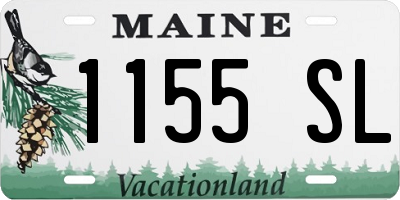 ME license plate 1155SL