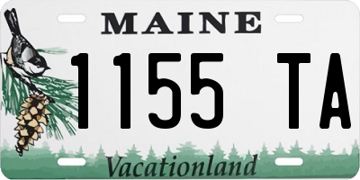 ME license plate 1155TA