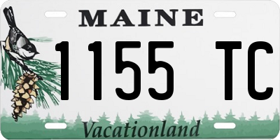 ME license plate 1155TC