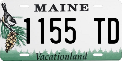 ME license plate 1155TD