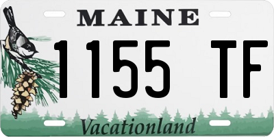 ME license plate 1155TF