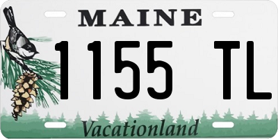ME license plate 1155TL