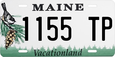 ME license plate 1155TP