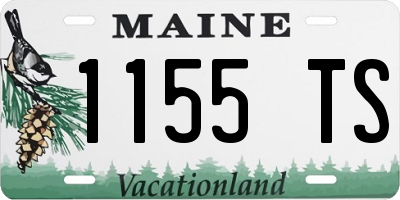 ME license plate 1155TS