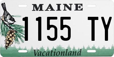 ME license plate 1155TY