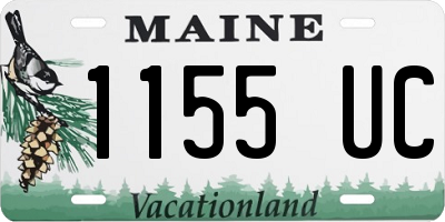 ME license plate 1155UC