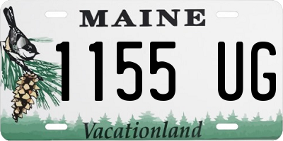 ME license plate 1155UG