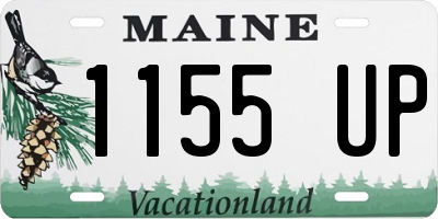 ME license plate 1155UP