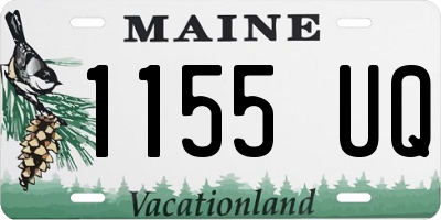 ME license plate 1155UQ