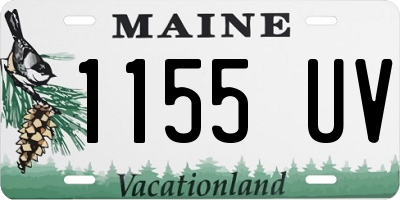 ME license plate 1155UV