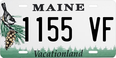 ME license plate 1155VF