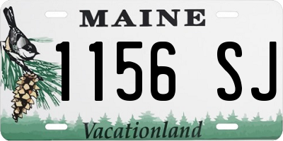 ME license plate 1156SJ