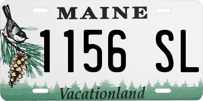 ME license plate 1156SL
