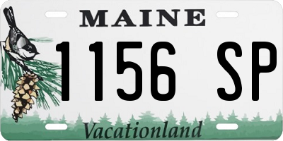 ME license plate 1156SP