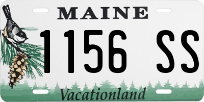 ME license plate 1156SS