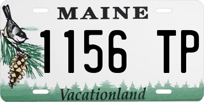 ME license plate 1156TP