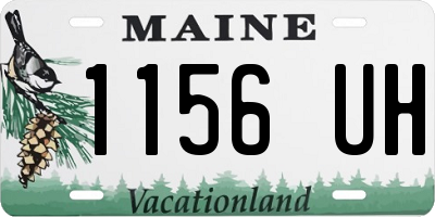 ME license plate 1156UH