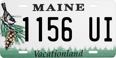 ME license plate 1156UI