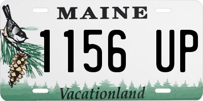 ME license plate 1156UP