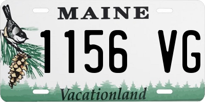 ME license plate 1156VG