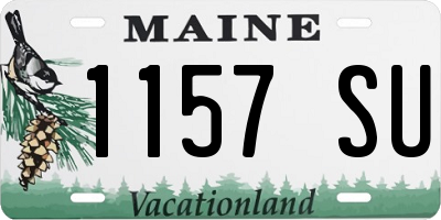 ME license plate 1157SU