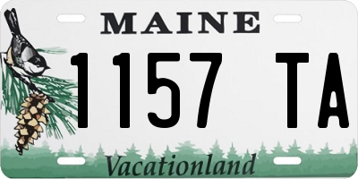 ME license plate 1157TA