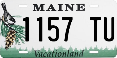 ME license plate 1157TU