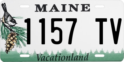 ME license plate 1157TV