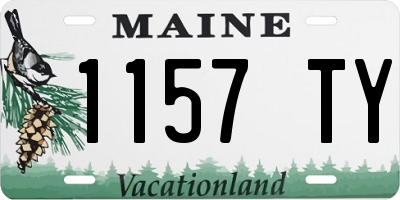 ME license plate 1157TY